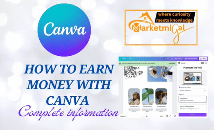 How to earn money with canva